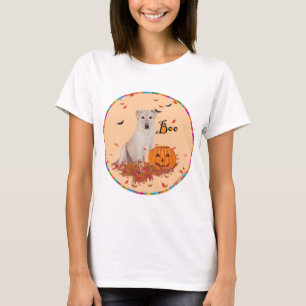 T-shirt Labrador Retriever Amarelo de Halloween