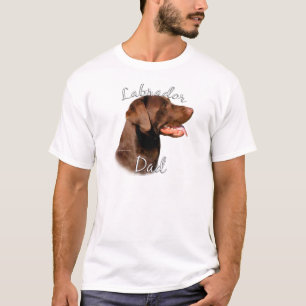 T-shirt Labrador Retriever (chocolate) Pai 2