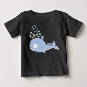 T-shirt Laço Azul Monograma do Senhor Baleia Caprichoso Be