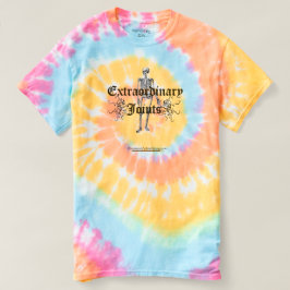 T-shirt Laço-tintura de esqueleto