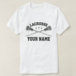 T-shirt Lacrosse conhecido feito sob encomenda