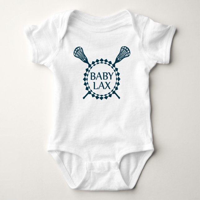T-shirt Lacrosse Onsie (bebê relaxado) (Frente)
