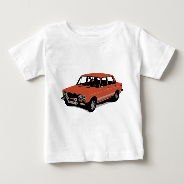 T-shirt Lada - o carro soviético do russo (Frente)