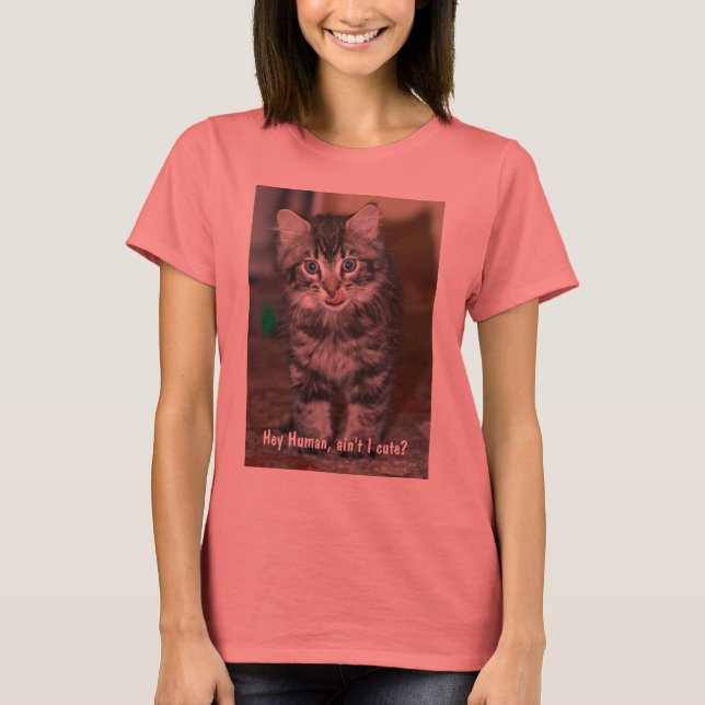 T-shirt Ladies Kitten T (Frente)