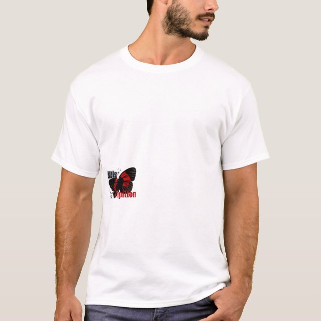 T-shirt Lado do papillon da senhorita (Frente)