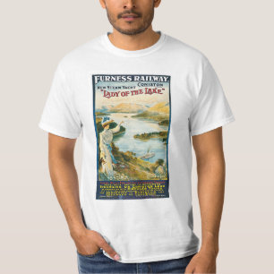 T-shirt Lady da ferrovia do Lago ~ Furness