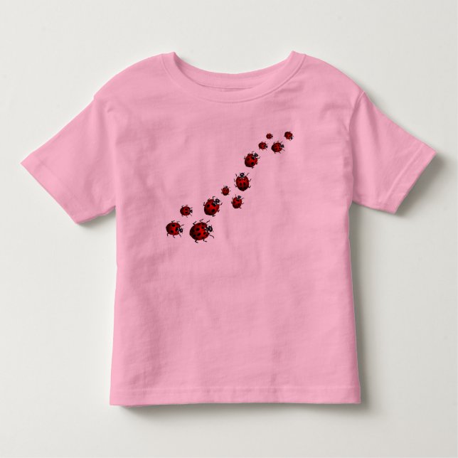 T-shirt Ladybug Baby Shirts Ladybug Bebê personalização (Frente)