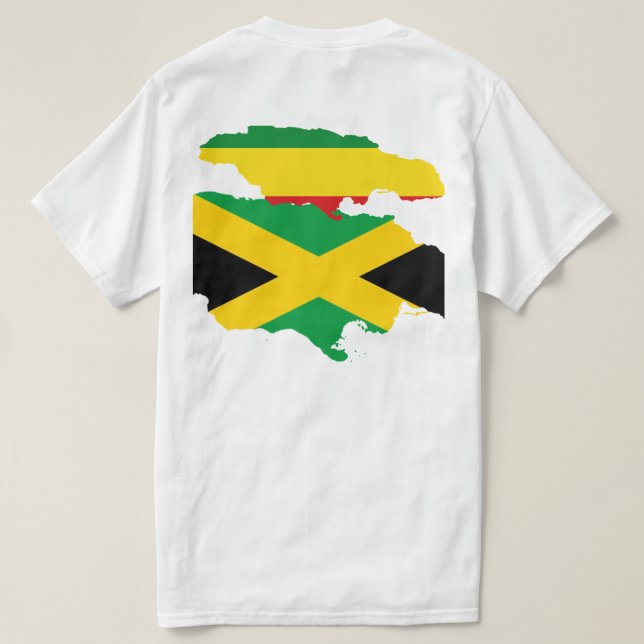 T-shirt LadySensi-Jamaicano de DBRay (Verso do Design)