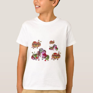 T-shirt Lagarta e Ladybug Lady Bug Gráfico
