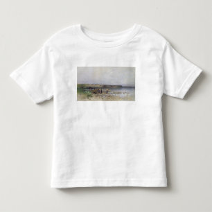 T-shirt Lago Balaton com a costa de Akarattya, 1885