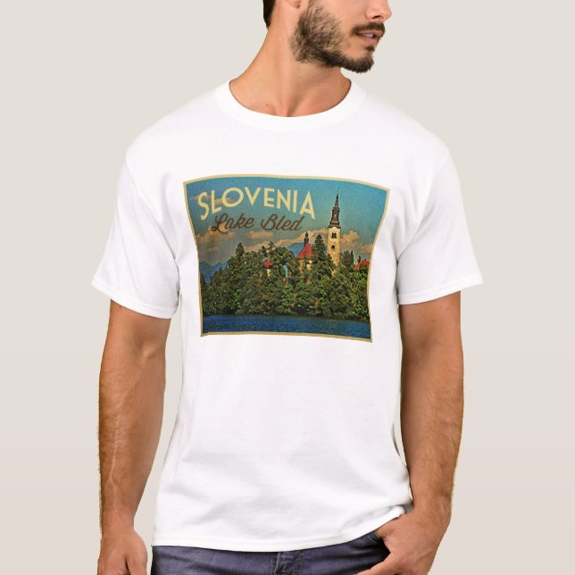 T-shirt Lago Bled Eslovênia (Frente)