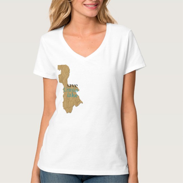 T-shirt lago do urmia (Frente)