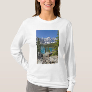T-shirt Lago Moraine, Rochas Canadenses, Alberta, Canadá