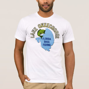 T-shirt Lago Okeechobee, pesca da perda de Florida