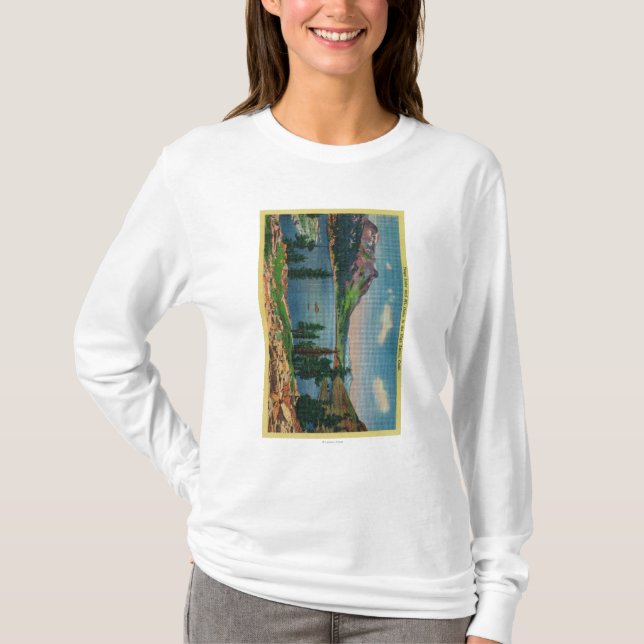T-shirt Lago Tioga e Mt. Dana na serra alta (Frente)