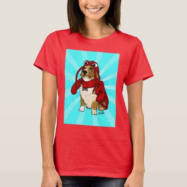 T-shirt Lagosta Cão-T-Shirt (Frente)