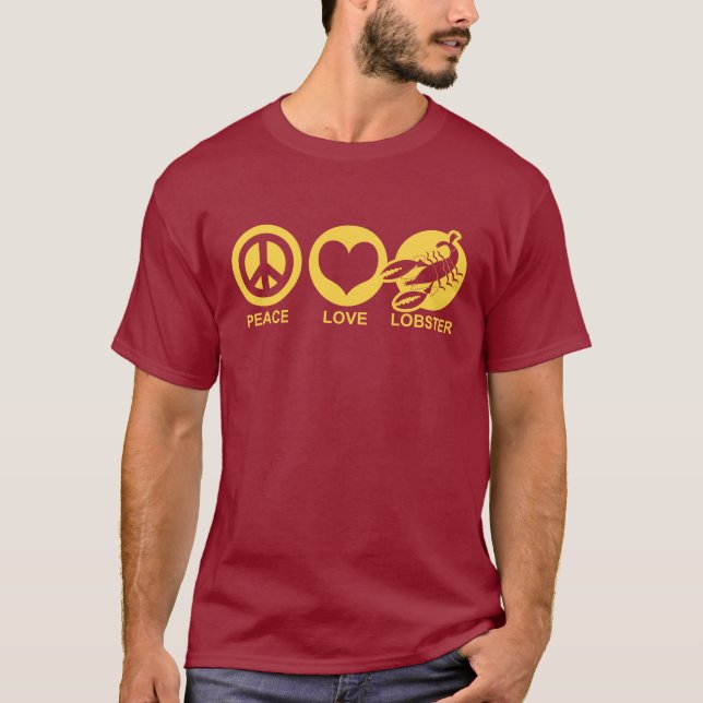 T-shirt Lagosta de Amor pela Paz (Frente)