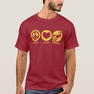 T-shirt Lagosta do amor da paz