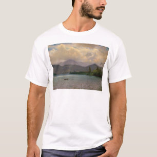 T-shirt Lake Tahoe, Califórnia por Bierstadt (0102a)