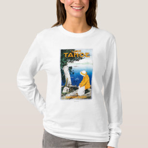 T-shirt Lake Tahoe PosterLake relativo à promoção Tahoe