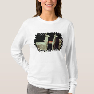 T-shirt Lama, alpaca e mulher
