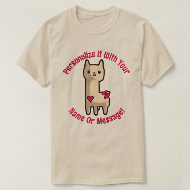 T-Shirt Lama Bonita (Frente do Design)