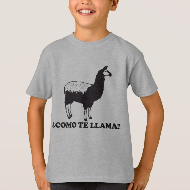 T-shirt Lama de Como Te (Frente)