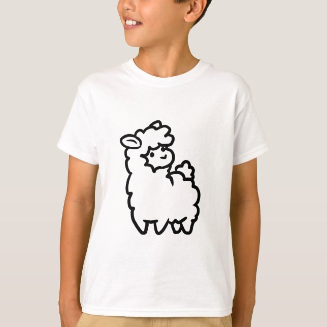 T-shirt Lama pequeno (Frente)