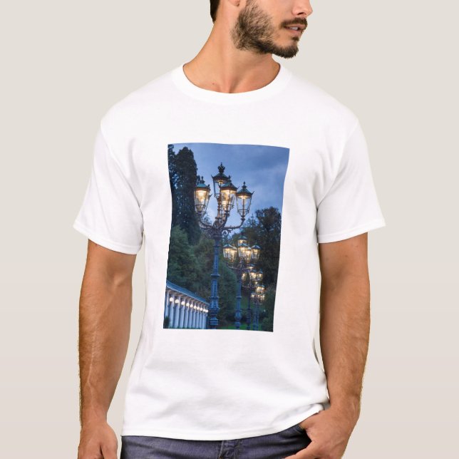 T-shirt Lâmpadas de rua à noite, Alemanha (Frente)