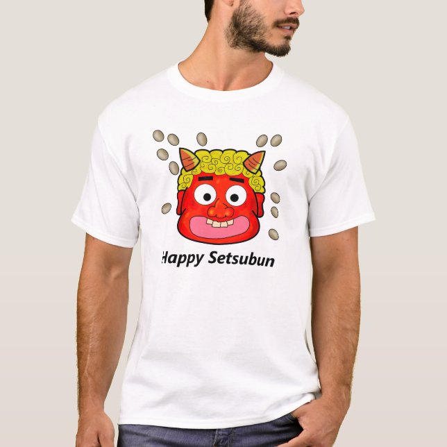 T-shirt Lançando feijões no demônio (Frente)
