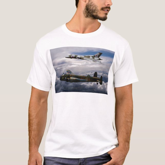 T-shirt Lancaster e Vulcan XH558 (Frente)