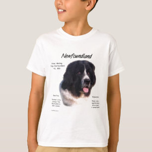 T-shirt Landseer, História da Terra Nova; Eu adoro Novos