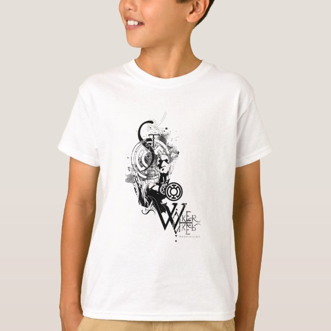 T-shirt Lanterna Azul - Gráfico 2 (Frente)