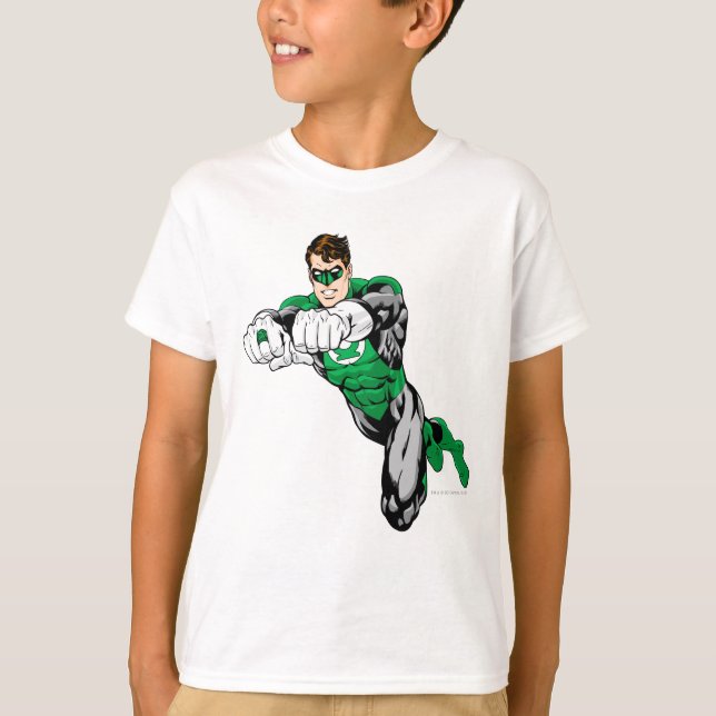 T-shirt Lanterna Verde - Ambos os braços à frente (Frente)