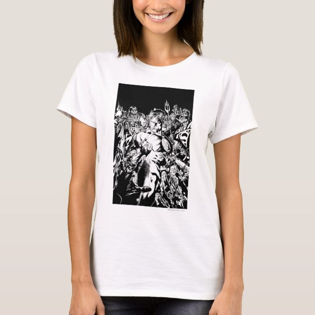 T-shirt Lanterna Verde Cercada (Frente)