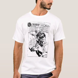 T-shirt Lanterna verde - cobrir, preto e Whit cómicos da