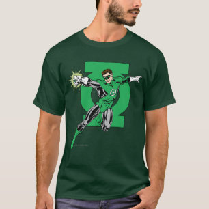 T-shirt Lanterna Verde com Fundo do Logotipo