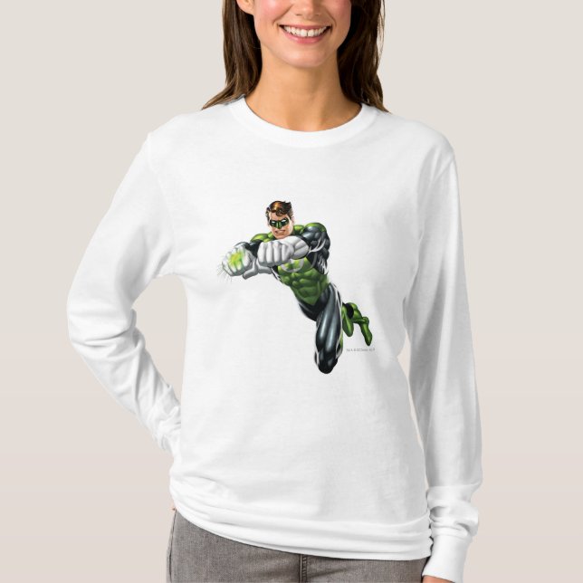 T-shirt Lanterna Verde - Completamente Renderizado, Ambos  (Frente)