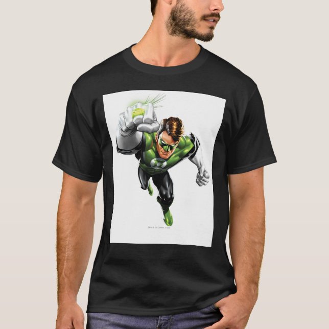 T-shirt Lanterna Verde - Completamente Renderizado, Arme L (Frente)