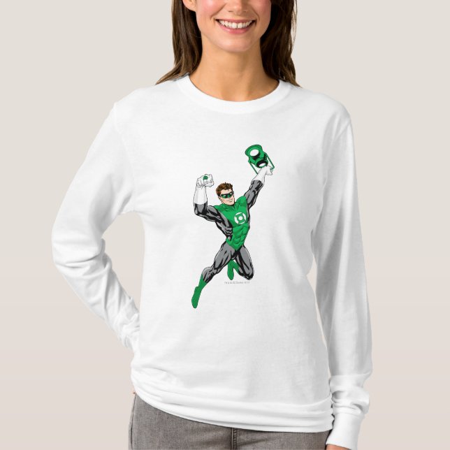 T-shirt Lanterna Verde - Completamente Renderizado, com la (Frente)