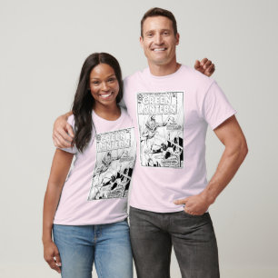 T-shirt Lanterna verde contra o palhaço, preto e branco