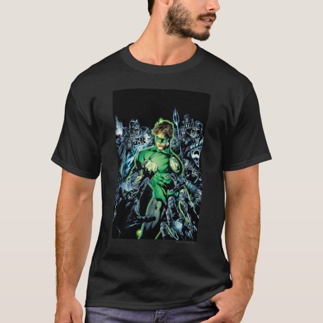 T-shirt Lanterna Verde - Cor (Frente)