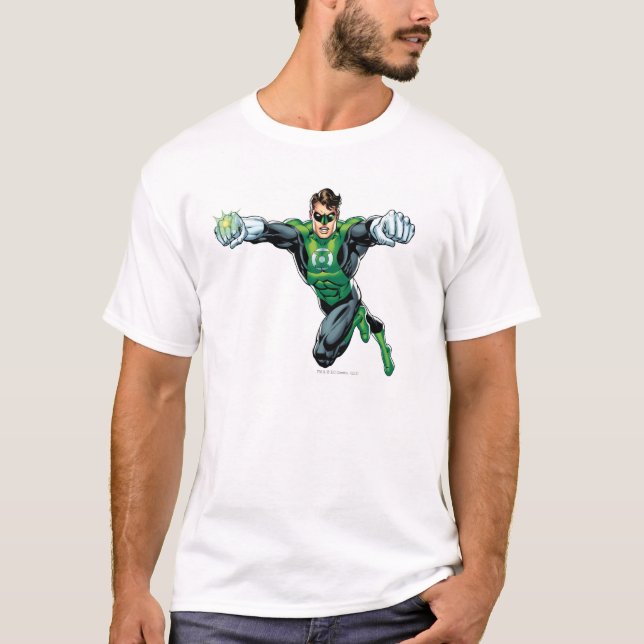 T-shirt Lanterna Verde - Quadrinhos, Olhando para frente (Frente)