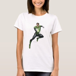 T-shirt Lanterna verde - rendida inteiramente, saltando