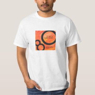 T-shirt Laranja aniversário de 80 décadas