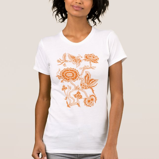 T-shirt LARANJA Batik Chinês (Frente)