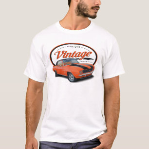 T-shirt Laranja Camaro do vintage