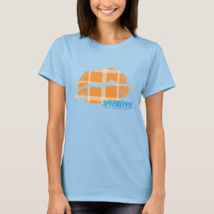 T-shirt Laranja da xadrez