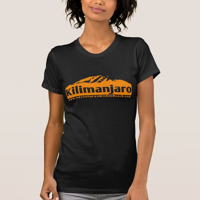 T-shirt Laranja de Kilimajaro (Frente)