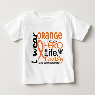 T-shirt Laranja para a esclerose múltipla do MS do pai do